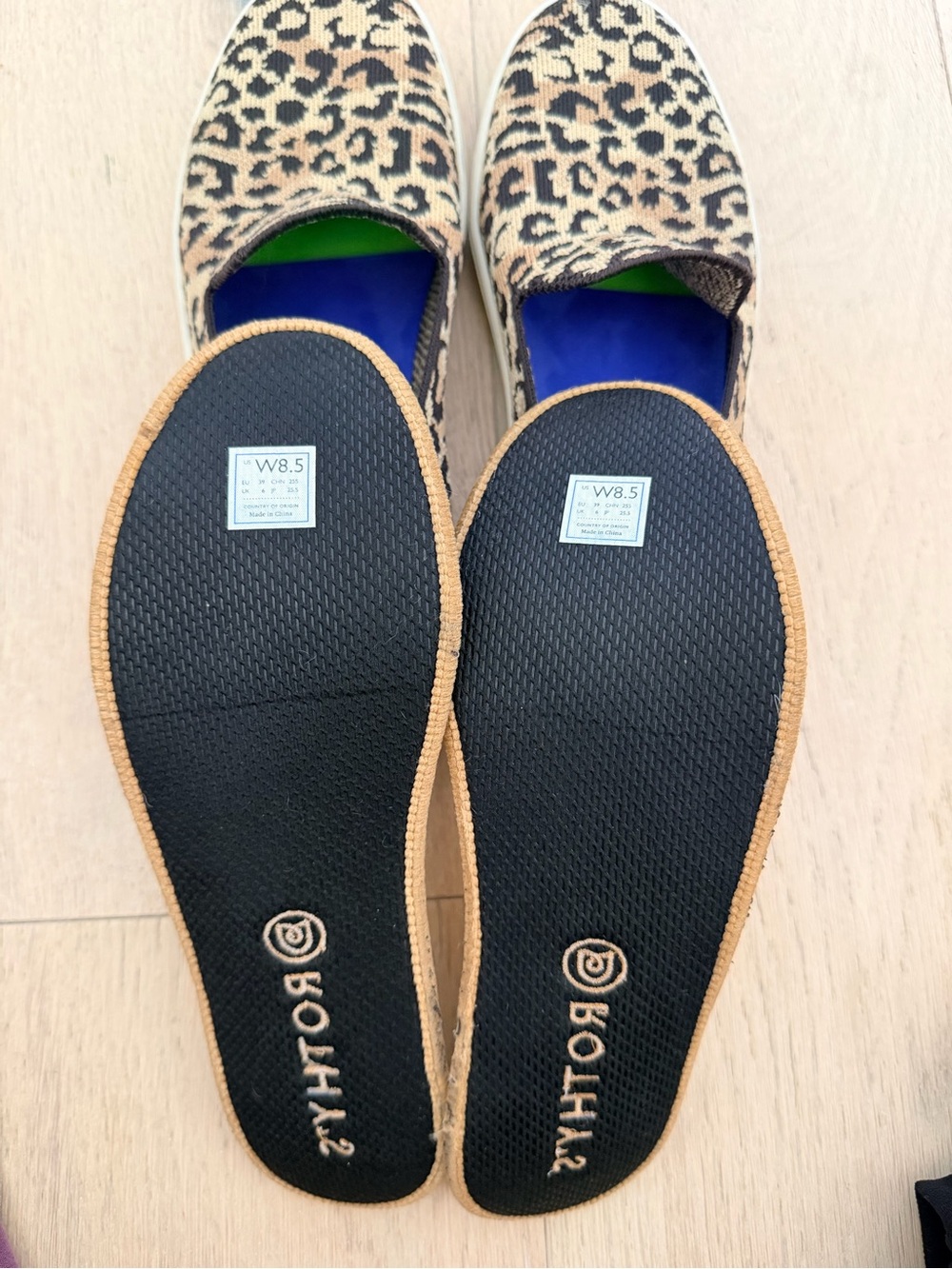 ROTHY’S The Sneaker Camo Cat Slip On size W8.5 - Picture 9 of 11